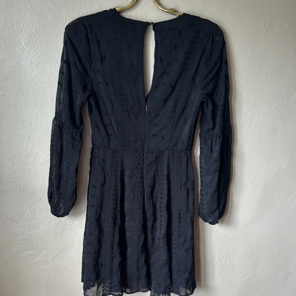 ASTR Black Long Sleeve Dress - Picture 3 of 4